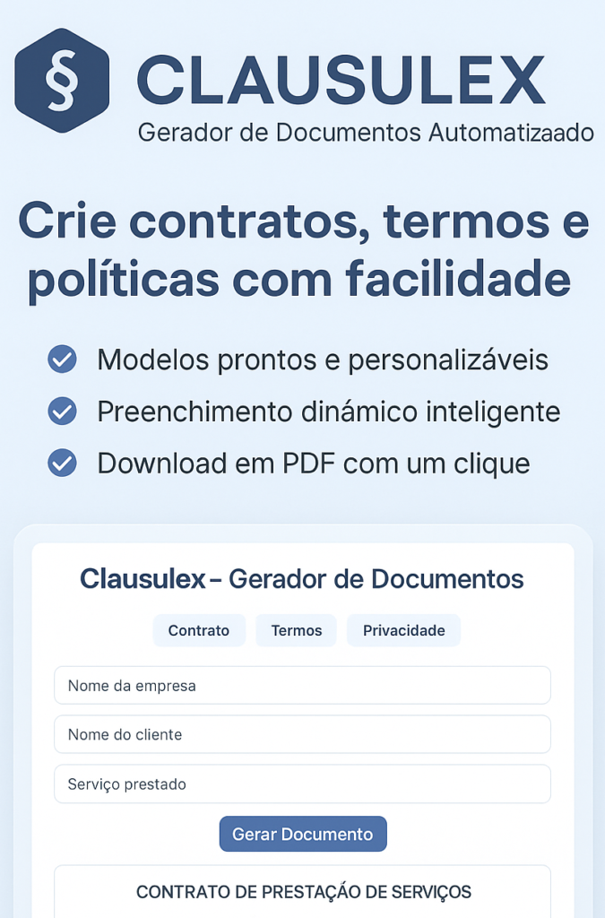 gerador de contratos automaticos